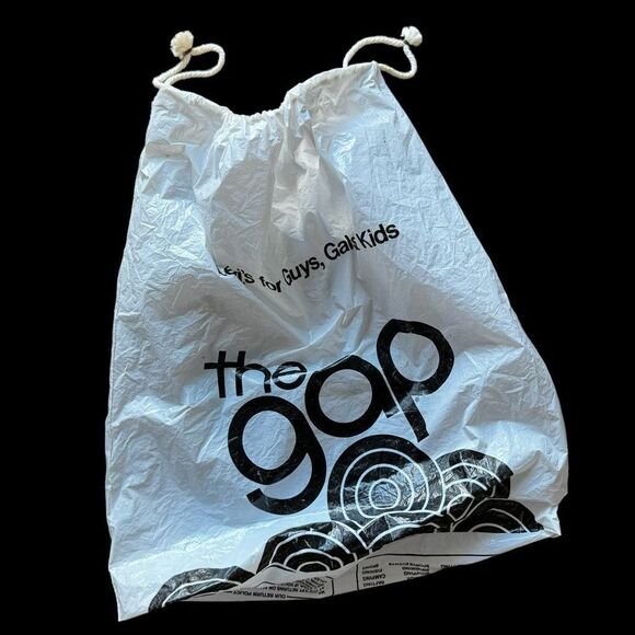 VTG The Gap Drawstring Plastic Shopping Bag Levi’s Advertising Pop Art Design - Picture 3 of 5